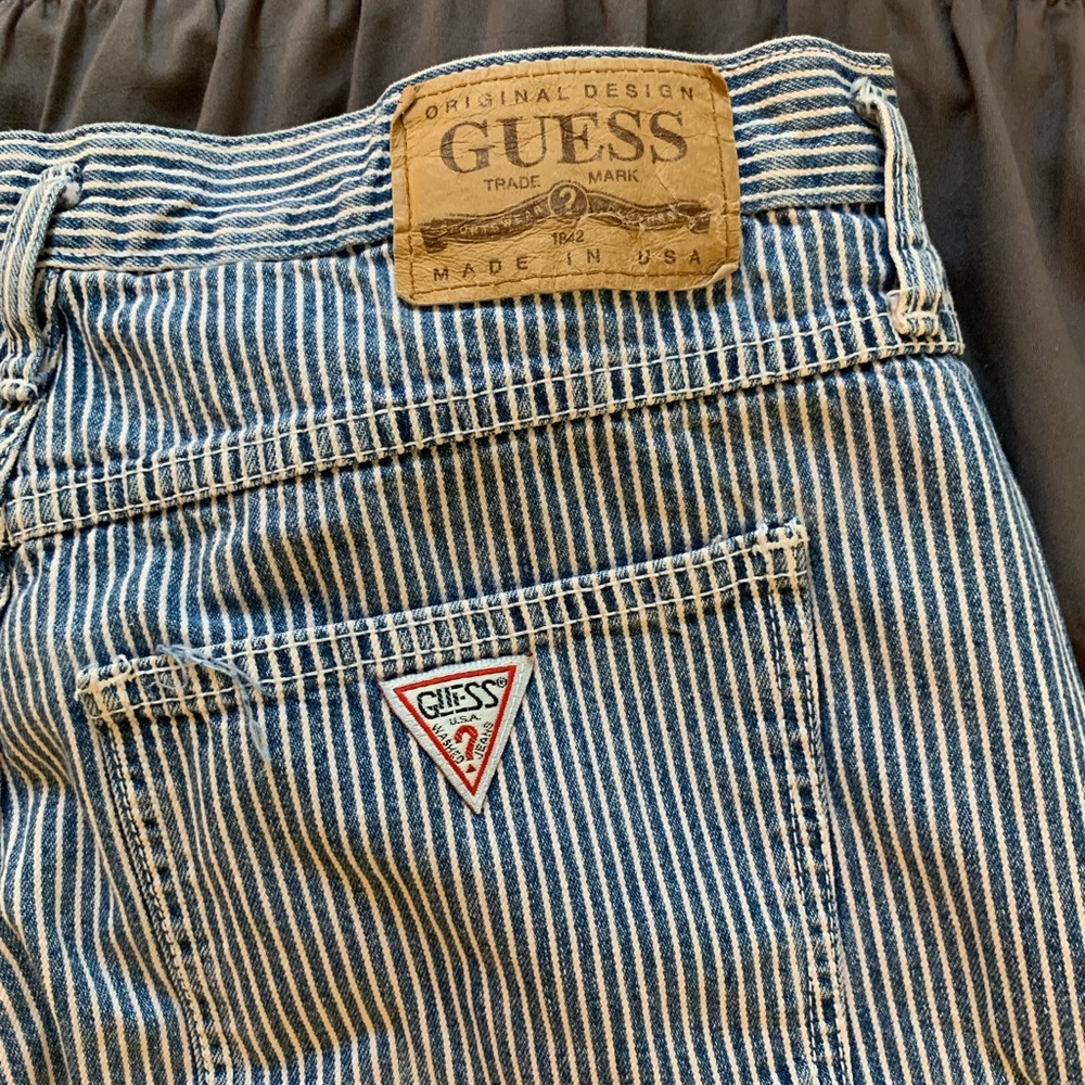 GUESS! Pinstriped shorts. Honestly unisex. Size 3?